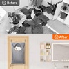 image:imageLifewit 1 Pack Over Door Laundry Hamper Collapsible Hanging Light GrayLight Gray