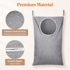 image:imageLifewit 1 Pack Over Door Laundry Hamper Collapsible Hanging Light GrayLight Gray