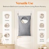 image:imageLifewit 1 Pack Over Door Laundry Hamper Collapsible Hanging Light GrayLight Gray