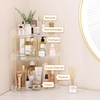 image:imageLifewit 2 Tier Corner Bathroom Counter Organizers and Storage ClearClear