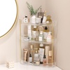 image:imageLifewit 2 Tier Corner Bathroom Counter Organizers and Storage ClearClear