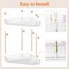 image:imageLifewit 2 Tier Corner Bathroom Counter Organizers and Storage ClearClear