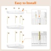 image:imageLifewit 2 Tier Corner Bathroom Counter Organizers and Storage ClearClear