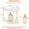 image:imageLifewit 2 Tier Corner Bathroom Counter Organizers and Storage ClearClear