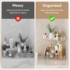 image:imageLifewit 2 Tier Corner Bathroom Counter Organizers and Storage ClearClear