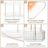 image:imageLifewit 2 Tier Corner Bathroom Counter Organizers and Storage ClearClear