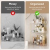 image:imageLifewit 2 Tier Corner Bathroom Counter Organizers and Storage ClearClear