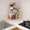 image:imageLifewit 2 Tier Corner Bathroom Counter Organizers and Storage ClearClear