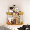 image:imageLifewit 2 Tier Corner Bathroom Counter Organizers and Storage ClearGold