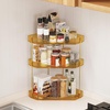 image:imageLifewit 2 Tier Corner Bathroom Counter Organizers and Storage ClearGold