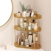 image:imageLifewit 2 Tier Corner Bathroom Counter Organizers and Storage ClearGold
