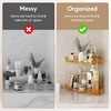 image:imageLifewit 2 Tier Corner Bathroom Counter Organizers and Storage ClearGold