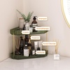 image:imageLifewit 2 Tier Corner Bathroom Counter Organizers and Storage ClearGreen
