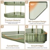 image:imageLifewit 2 Tier Corner Bathroom Counter Organizers and Storage ClearGreen