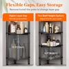 image:imageLifewit 4 Tier Corner Shower Caddy with Hooks Bathroom Organizer BlackBlack