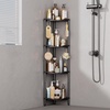 image:imageLifewit 4 Tier Corner Shower Caddy with Hooks Bathroom Organizer BlackBlack