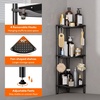 image:imageLifewit 4 Tier Corner Shower Caddy with Hooks Bathroom Organizer BlackBlack