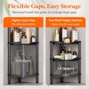 image:imageLifewit 4 Tier Corner Shower Caddy with Hooks Bathroom Organizer BlackBlack