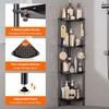 image:imageLifewit 4 Tier Corner Shower Caddy with Hooks Bathroom Organizer BlackBlack