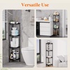 image:imageLifewit 4 Tier Corner Shower Caddy with Hooks Bathroom Organizer BlackBlack