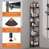 image:imageLifewit 4 Tier Corner Shower Caddy with Hooks Bathroom Organizer BlackBlack