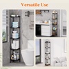 image:imageLifewit 4 Tier Corner Shower Caddy with Hooks Bathroom Organizer BlackBlack