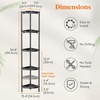 image:imageLifewit 4 Tier Corner Shower Caddy with Hooks Bathroom Organizer BlackBlack