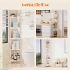 image:imageLifewit 4 Tier Corner Shower Caddy with Hooks Bathroom Organizer BlackWhite