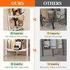 image:imageLifewit 4 Tier Corner Shower Caddy with Hooks Bathroom Organizer BlackWhite