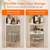 image:imageLifewit 4 Tier Corner Shower Caddy with Hooks Bathroom Organizer BlackWhite