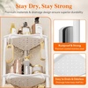 image:imageLifewit 4 Tier Corner Shower Caddy with Hooks Bathroom Organizer BlackWhite