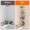 image:imageLifewit 4 Tier Corner Shower Caddy with Hooks Bathroom Organizer BlackWhite