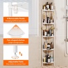image:imageLifewit 4 Tier Corner Shower Caddy with Hooks Bathroom Organizer BlackWhite