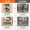 image:imageLifewit 4 Tier Corner Shower Caddy with Hooks Bathroom Organizer BlackWhite