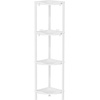 image:imageLifewit 4 Tier Corner Shower Caddy with Hooks Bathroom Organizer BlackWhite