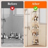 image:imageLifewit 4 Tier Corner Shower Caddy with Hooks Bathroom Organizer BlackWhite