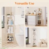 image:imageLifewit 4 Tier Corner Shower Caddy with Hooks Bathroom Organizer BlackWhite