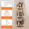 image:imageLifewit 4 Tier Corner Shower Caddy with Hooks Bathroom Organizer BlackWhite