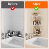 image:imageLifewit 4 Tier Corner Shower Caddy with Hooks Bathroom Organizer BlackWhite