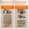image:imageLifewit 4 Tier Corner Shower Caddy with Hooks Bathroom Organizer BlackWhite
