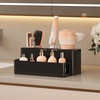 image:imageLifewit Hair Tool Organizer Dryer Holder Countertop with 3 Cups WhiteBlack