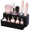 image:imageLifewit Hair Tool Organizer Dryer Holder Countertop with 3 Cups WhiteBlack