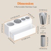 image:imageLifewit Hair Tool Organizer Dryer Holder Countertop with 3 Cups WhiteWhite