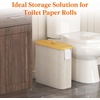 image:imageLifewit Toilet Paper Storage Holder Large Stand Basket 23L Light GrayBeige