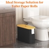 image:imageLifewit Toilet Paper Storage Holder Large Stand Basket 23L Light GrayBlack