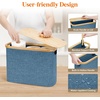 image:imageLifewit Toilet Paper Storage Holder Large Stand Basket 23L Light GrayDark Blue