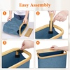 image:imageLifewit Toilet Paper Storage Holder Large Stand Basket 23L Light GrayDark Blue