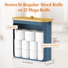 image:imageLifewit Toilet Paper Storage Holder Large Stand Basket 23L Light GrayDark Blue
