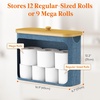image:imageLifewit Toilet Paper Storage Holder Large Stand Basket 23L Light GrayDark Blue