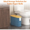 image:imageLifewit Toilet Paper Storage Holder Large Stand Basket 23L Light GrayDark Blue